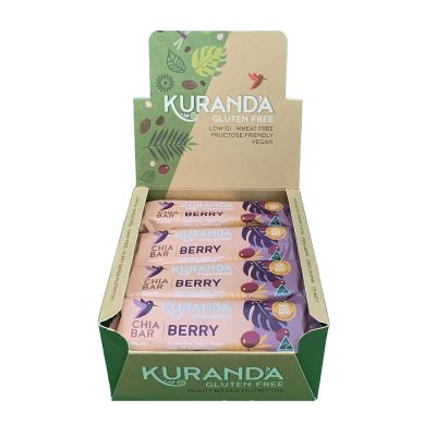 Kuranda Wholefoods Gluten Free Chia Bars Chia & Berry 40g x 16 Display